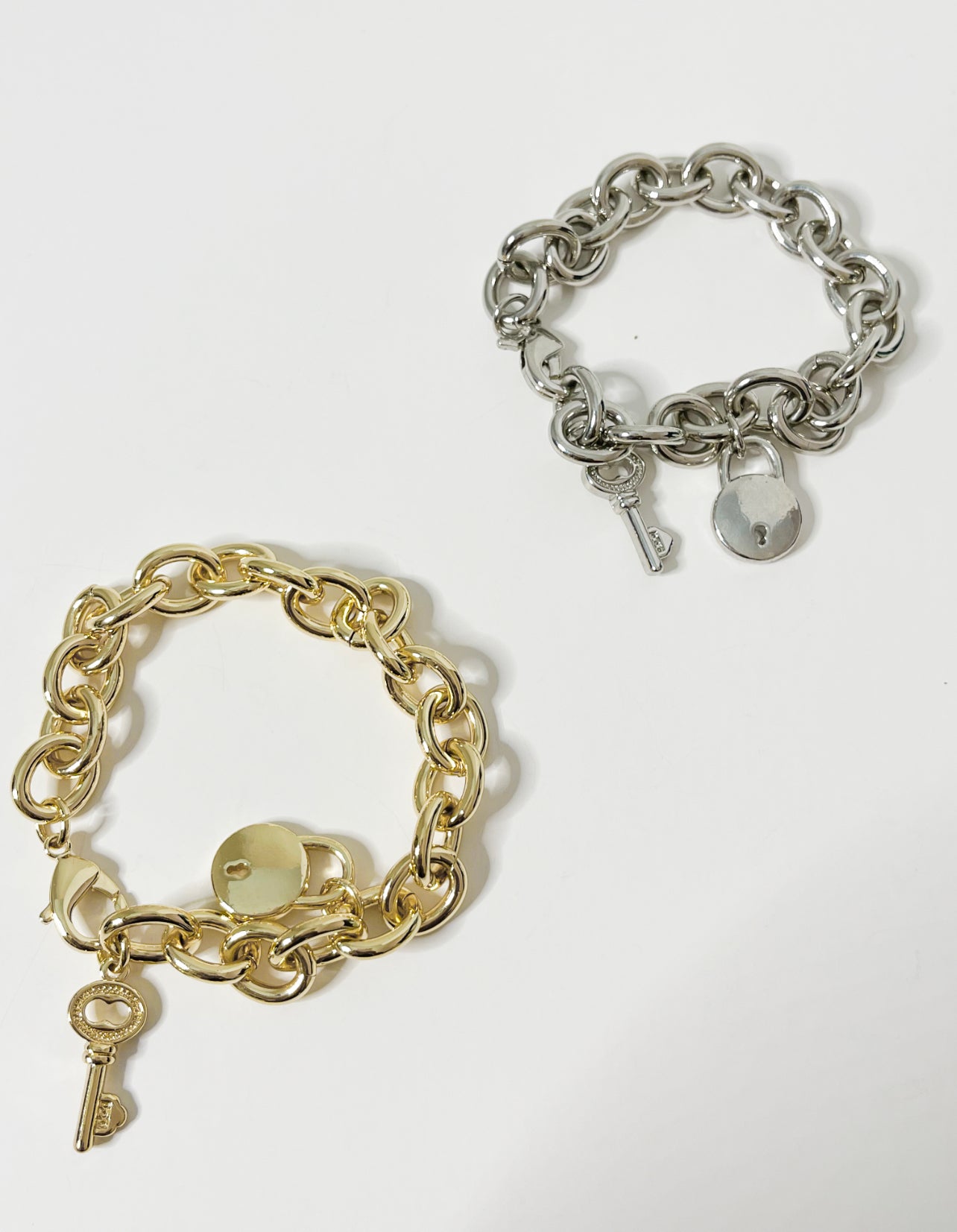 Lock & Key Charm Bracelet