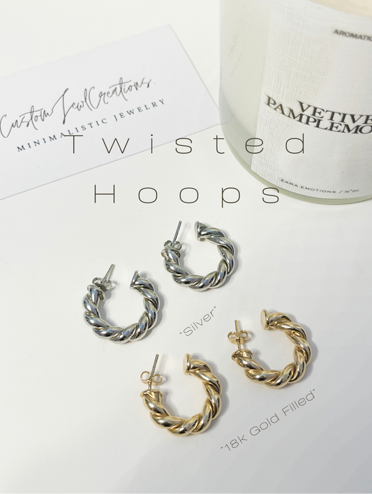 Twisted Hoops (Mini & Large)